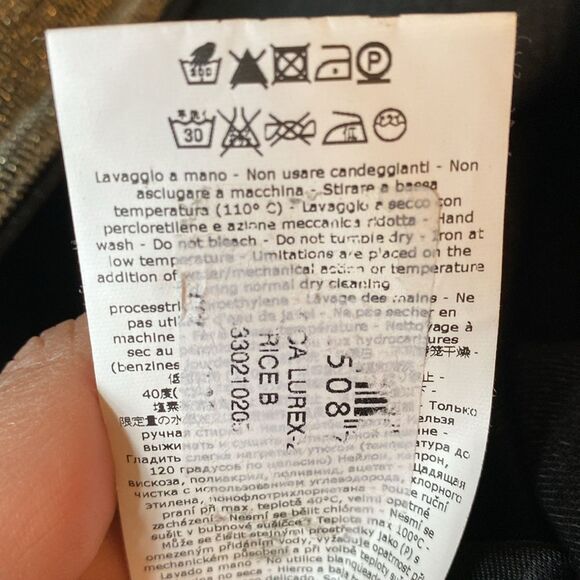 Anthropologie BEATRICE B. Gray Metallic Sequin Border Jacket M - Picture 13 of 15